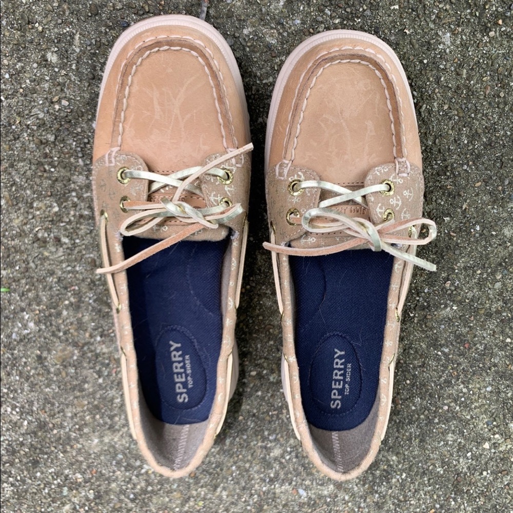 Worn Sperry Boat Shoes